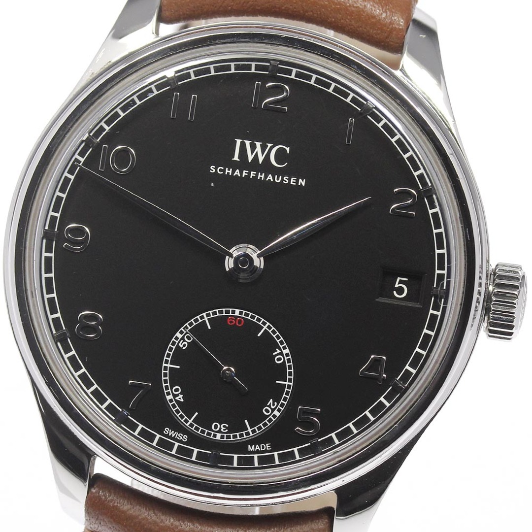 ★保証書付き【IWC SCHAFFHAUSEN】IWC ポルトギーゼ スモールセコンド IW510202 自動巻き メンズ【ev20】