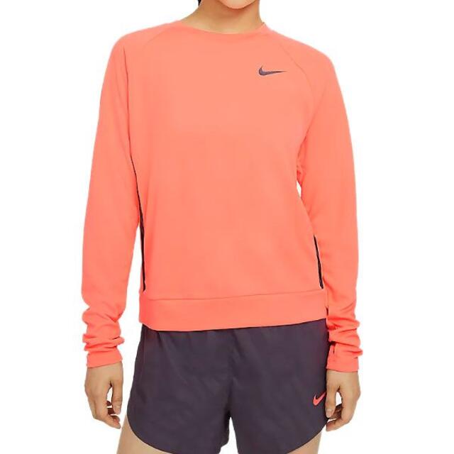 NIKE(ナイキ)のNIKE ナイキ ネオン ドライフィット 長袖 ランニングトップ 定価7150円 レディースのトップス(Tシャツ(長袖/七分))の商品写真