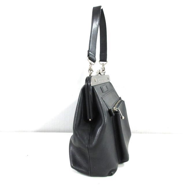 Jean-Paul GAULTIER(ジャンポールゴルチエ)のゴルチエ ハンドバッグ - 黒×シルバー レディースのバッグ(ハンドバッグ)の商品写真
