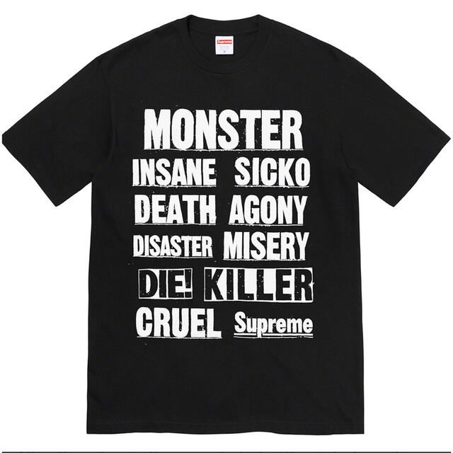 supreme Monster Tee Black Large