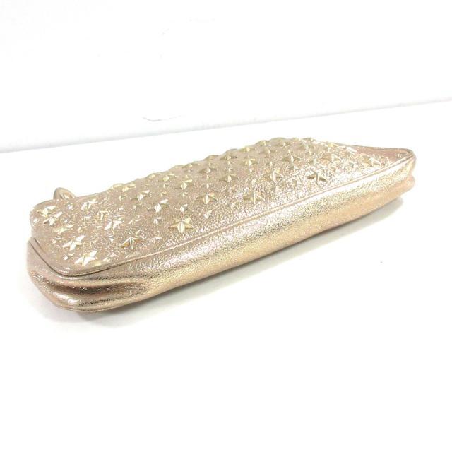 保存版 JIMMY CHOO ジミーチュウ MAIA クラッチバッグ ゴールド www