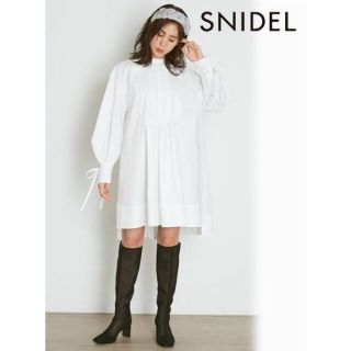 スナイデル(SNIDEL)のSNIDEL ORGANICSタキシードシャツワンピ(ひざ丈ワンピース)