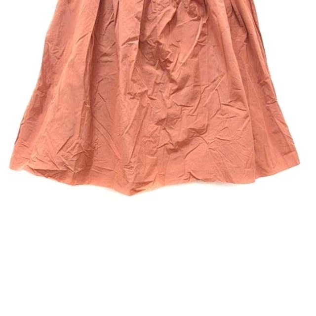 Rubyrivet(ルビーリベット)のルビーリベット フレアスカート ひざ丈 タック ナイロン 36 ベージュ レディースのスカート(ひざ丈スカート)の商品写真