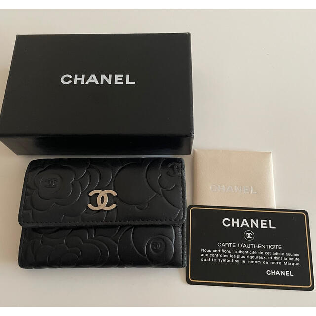 CHANEL シャネル カードケース コインケース カメリア柄