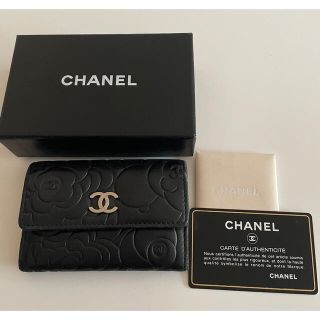 シャネル(CHANEL)のCHANEL シャネル カードケース コインケース カメリア柄(コインケース)