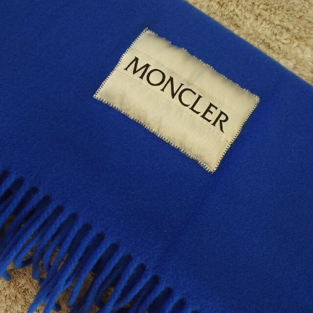 MONCLER(モンクレール)のモンクレール  MONCLER  マフラー  ブルー  青 レディースのファッション小物(マフラー/ショール)の商品写真