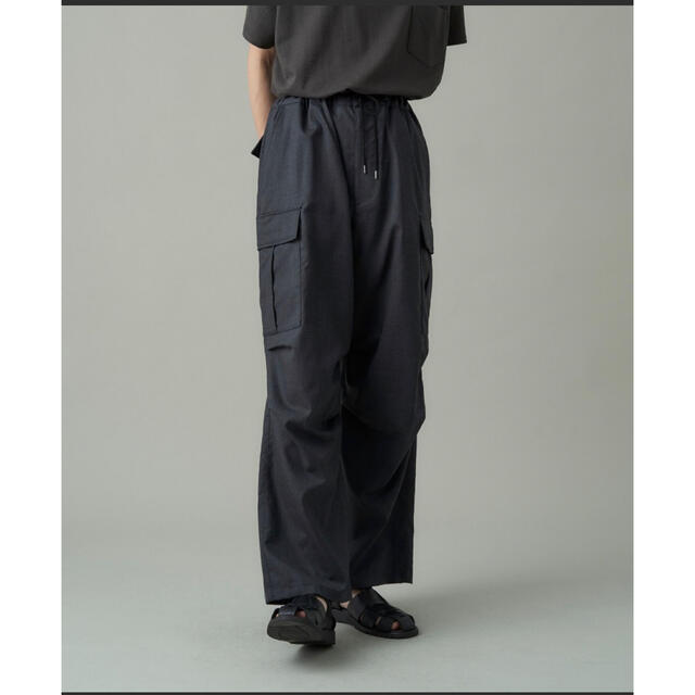 スラックス求juha -ユハ- TROPICAL WOOL OVER PANTS