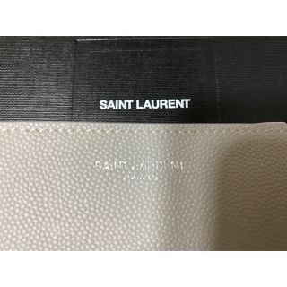 サンローラン(Saint Laurent)のサンローラン　財布　二つ折り　折りたたみ　グレー　シルバー　おすすめ　送料無料(折り財布)