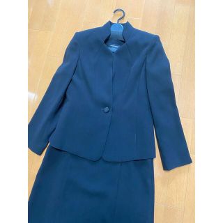 フォーマルスーツセット喪服9号Mサイズワンピースセットアップ黒ブラックジャケット(礼服/喪服)