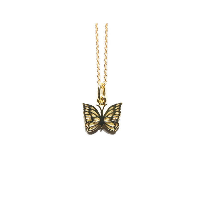 Needles(ニードルス)の金メッキ Needles PAPILLON ネックレス GOLD 新品未開封 メンズのアクセサリー(ネックレス)の商品写真