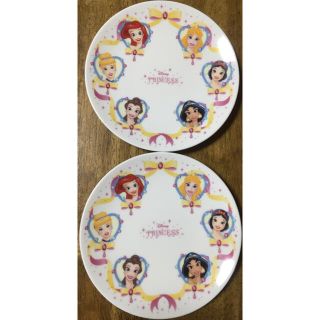 ディズニー(Disney)のディズニープリンセスお皿2枚セット(食器)