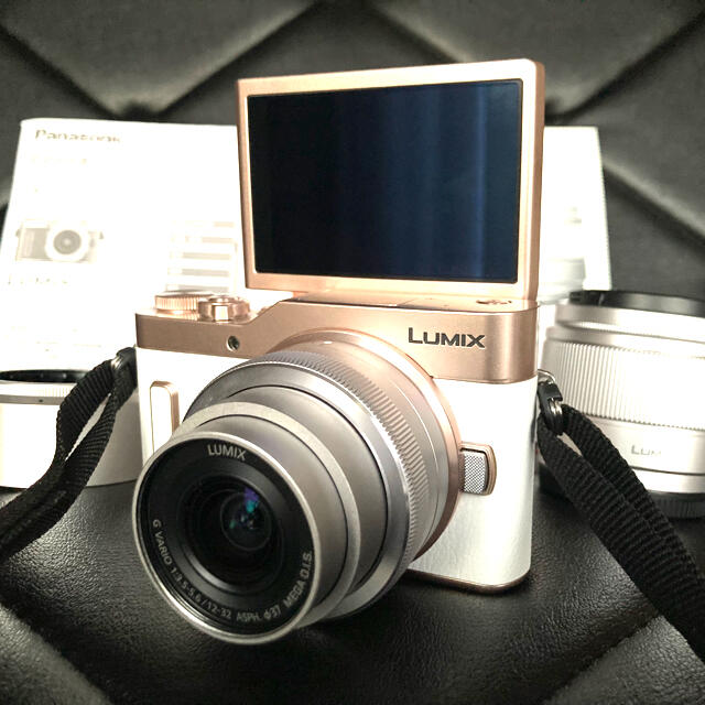 LUMIX DC-GF10W-W 単焦点レンズ、すぐ使える付属品付き！ - ミラーレス一眼