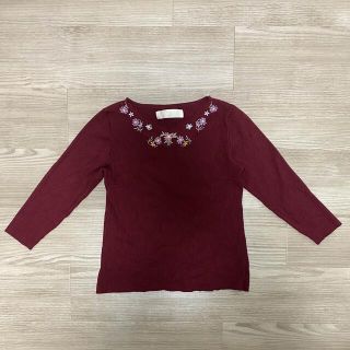 トッコ(tocco)の【12/29出品削除】部分チュール花刺繍ニット(ニット/セーター)