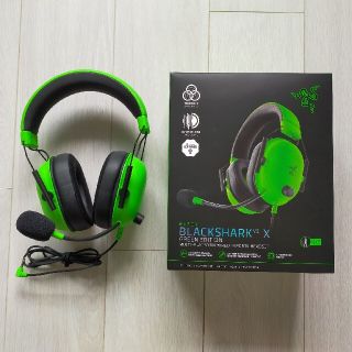 レイザー(LAZER)のRazer ゲーミングヘッドセット BLACKSHARK V2 X GREEN(PC周辺機器)