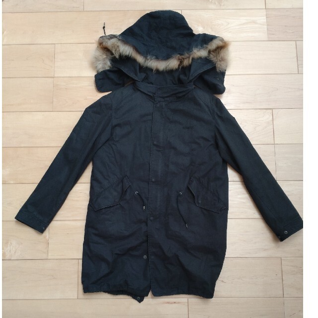 SILAS(サイラス)のサイラス　モッズコート　ブラック　サイズ2 メンズのジャケット/アウター(モッズコート)の商品写真
