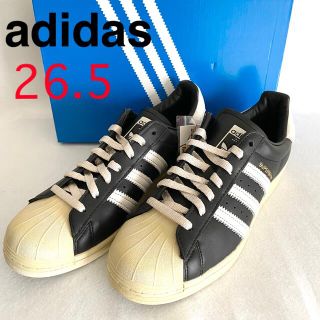 アディダス(adidas)の【新品✨】アディダス　スーパースター　ビンテージデザイン　ブラック　26.5(スニーカー)