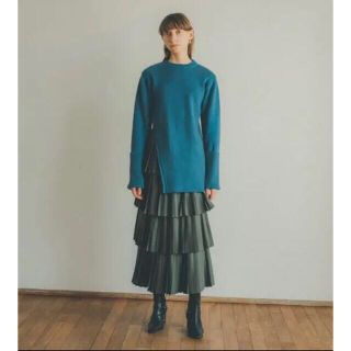 ステュディオス(STUDIOUS)のCLANE W FACE PLEATS SKIRT(ロングスカート)