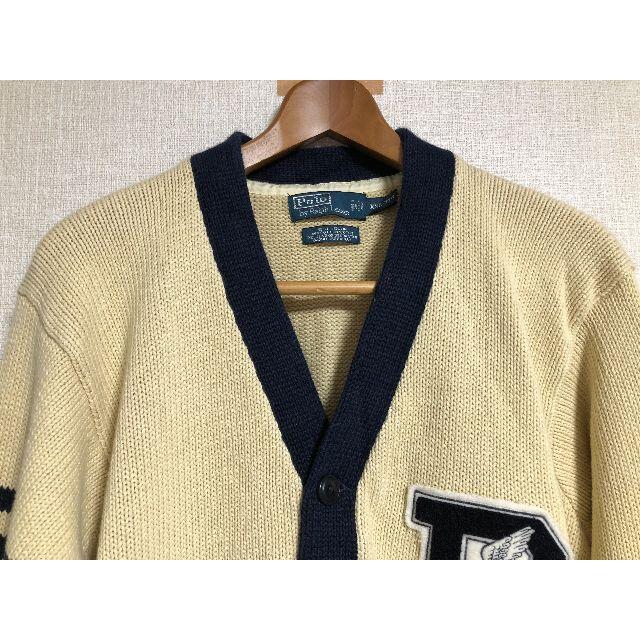 POLO RALPH LAUREN(ポロラルフローレン)の★やまし様専用★ポロラルフローレン カレッジ風カーディガン XXLサイズ メンズのトップス(カーディガン)の商品写真