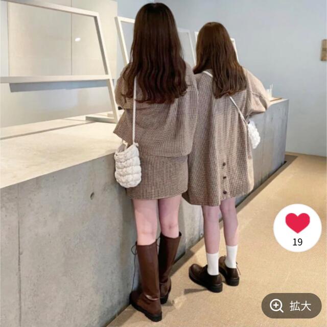 ヘザー heather あいねねチェックハイショクロングコート ヘザー heather あいねねチェックハイショクロングコート