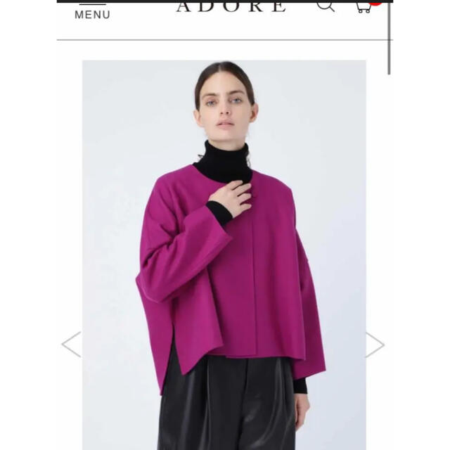 白洋舎済 レア ADORE アドーア コート Sサイズ