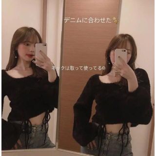 andmary フェザーボリュームネック 黒滝まりあ 完売