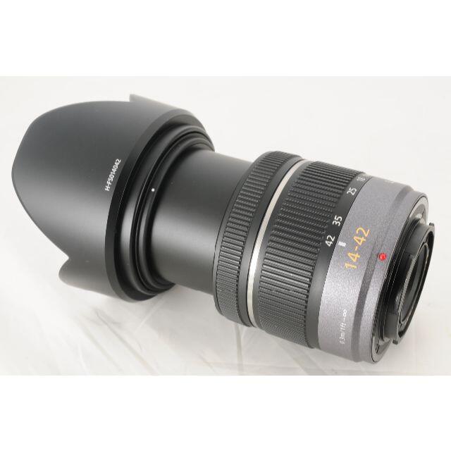 Panasonic(パナソニック)の【手振補正】パナソニック LUMIX 14-42mm H-FS014042 スマホ/家電/カメラのカメラ(レンズ(ズーム))の商品写真