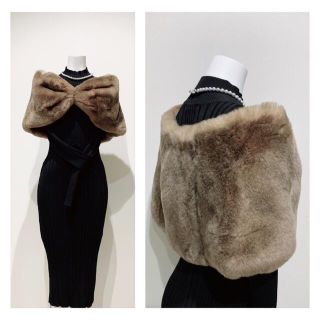 マックスマーラ(Max Mara)のMAXMARA ラパン　ラビットファー　ショール　ケープ(マフラー/ショール)