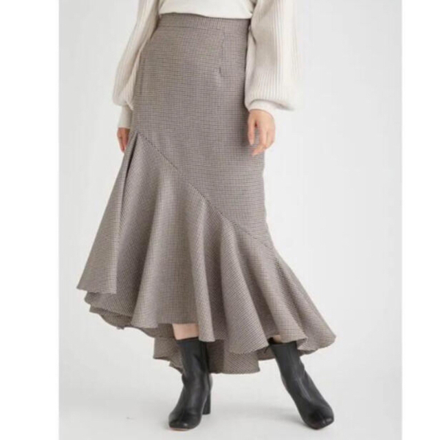 FRAY I.D(フレイアイディー)のラッフルアシメマーメイドスカート レディースのスカート(ロングスカート)の商品写真