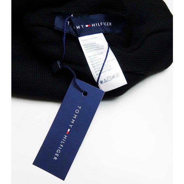 TOMMY HILFIGER(トミーヒルフィガー)の新品未使用TOMMY HILFIGER ユニセックス　バイカラーロゴニットビーニ メンズの帽子(ニット帽/ビーニー)の商品写真