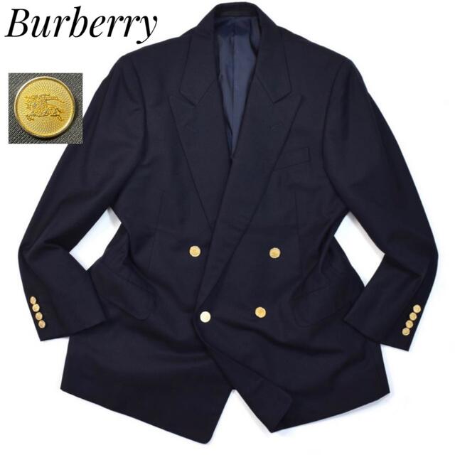 BURBERRY(バーバリー)のBurberrys バーバリー金ボタンネイビー ダブル ジャケット ブレザー メンズのジャケット/アウター(テーラードジャケット)の商品写真