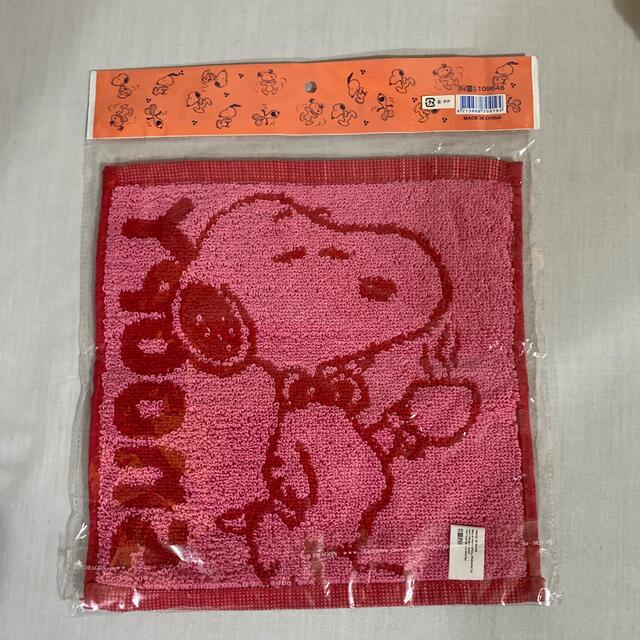 SNOOPY(スヌーピー)のスヌーピー　タオルハンカチ　未開封品　#1381 レディースのファッション小物(ハンカチ)の商品写真