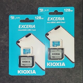 東芝 - 2セット 128GB microSDXCカード SD変換アダプタ付き
