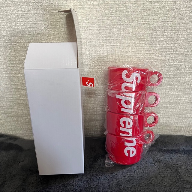 キャンプsupremeロゴカップセット