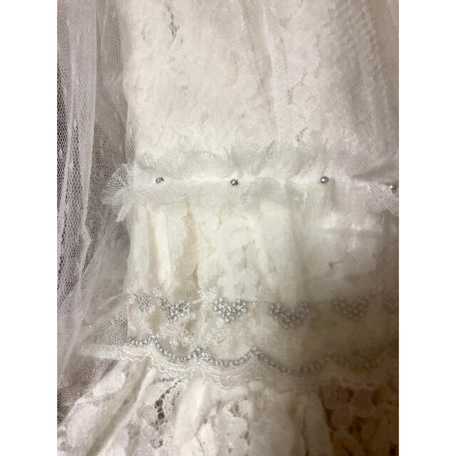 CECIL McBEE(セシルマクビー)のセシルマクビー　フレア　白　チュールスカート レディースのスカート(ひざ丈スカート)の商品写真