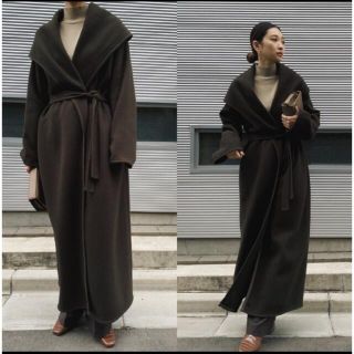 エンフォルド(ENFOLD)のRIM.ARK リムアーク Noble maxi wool coat(ロングコート)