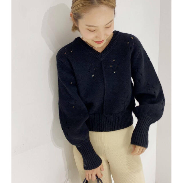 EDIT.FOR LULU(エディットフォールル)のShetland Knit🤍white レディースのトップス(ニット/セーター)の商品写真