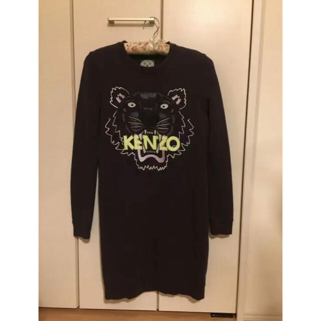 KENZO トレーナーワンピース 青紫