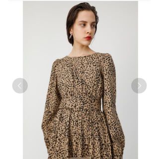 マウジー(moussy)のMOUSSY レオパード柄ワンピース(ロングワンピース/マキシワンピース)