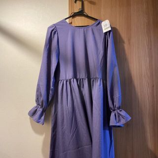 ダブルクローゼット(w closet)のw closet ダブルクローゼット袖フリルワンピース　(ロングワンピース/マキシワンピース)