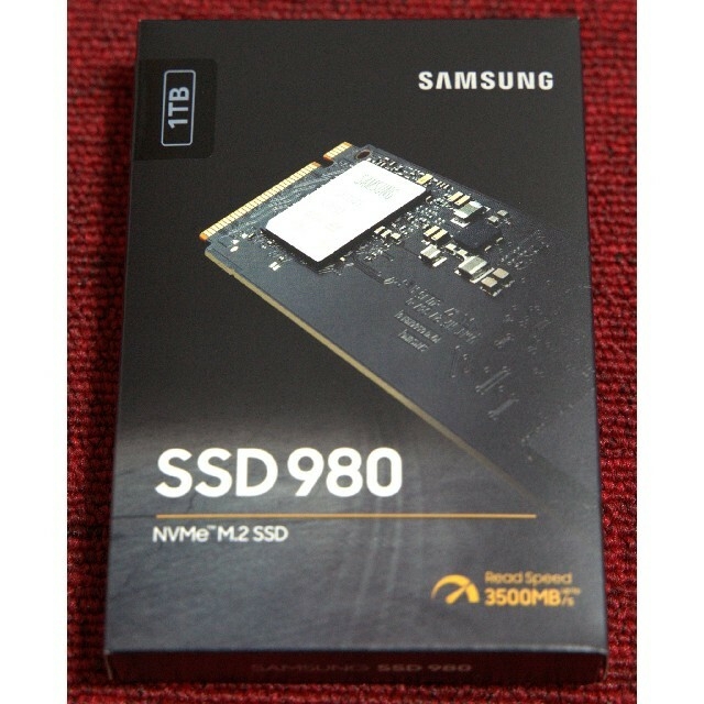 新品 SAMSUNG SSD 980 1TB NVMe M.2PCパーツ