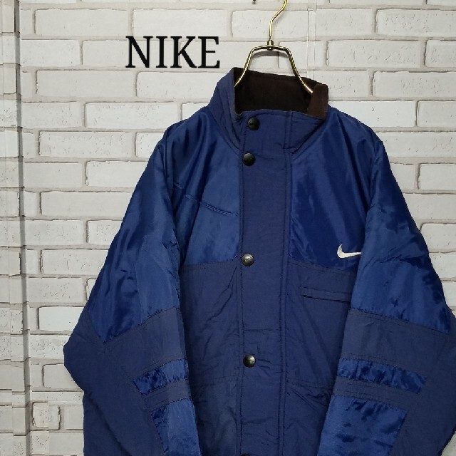 【NIKE】　ナイキ　ナイロンジャケット　中綿　90s ビンテージ　厚手