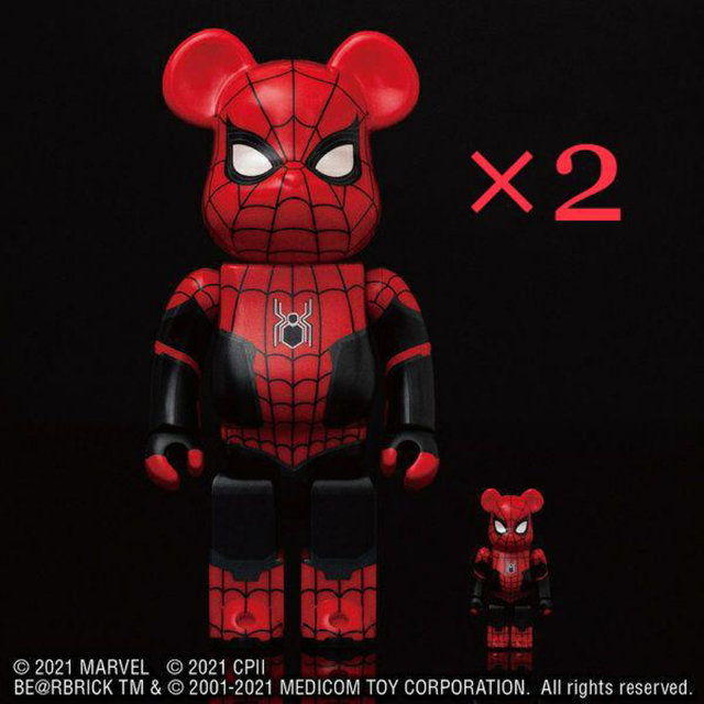 BE@RBRICK SPIDER-MAN UPGRADED SUIT 2点セット