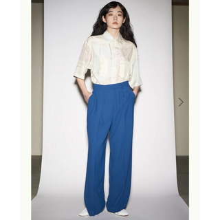 ビューティアンドユースユナイテッドアローズ(BEAUTY&YOUTH UNITED ARROWS)のINSCRIRE Georgette in Tuck Wide Pants(カジュアルパンツ)