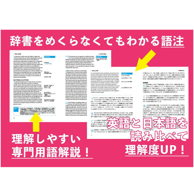 2冊セット　日経サイエンスで鍛える科学英語&医療・健康編 エンタメ/ホビーの本(健康/医学)の商品写真