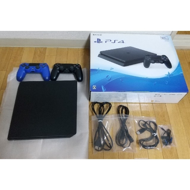 【ラッピング無料】 PlayStation4 - PlayStation4 CUH-2000AB01+ワイヤレスコントローラ2個 家庭用ゲーム機本体