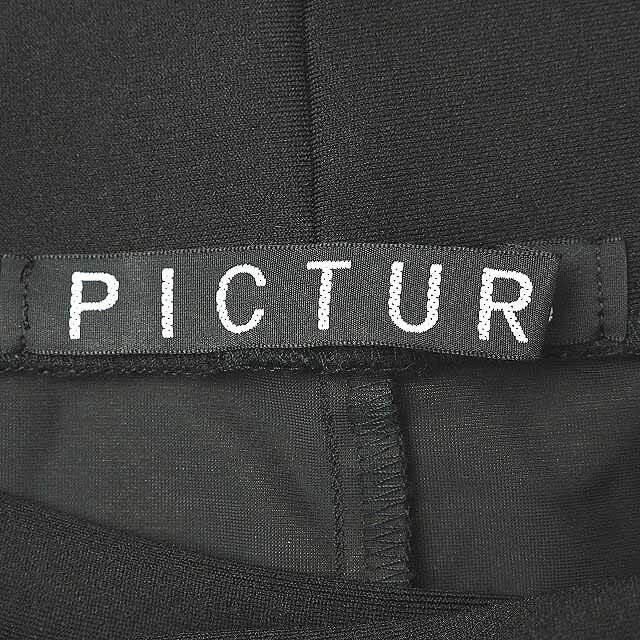 ピクチャーズ PICTURES 近年モデル バルーンスカート ドット ロング 黒 2