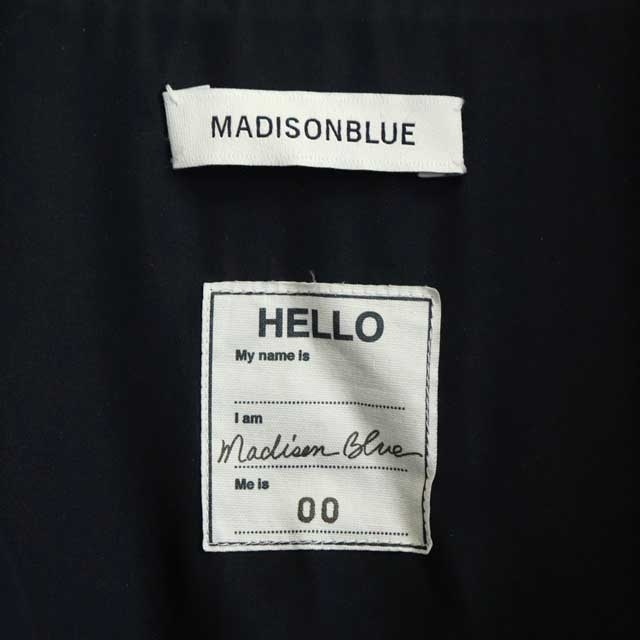 MADISONBLUE(マディソンブルー)のマディソンブルー MADISONBLUE ウール混ジャケット ジップアップ 紺 レディースのジャケット/アウター(ブルゾン)の商品写真