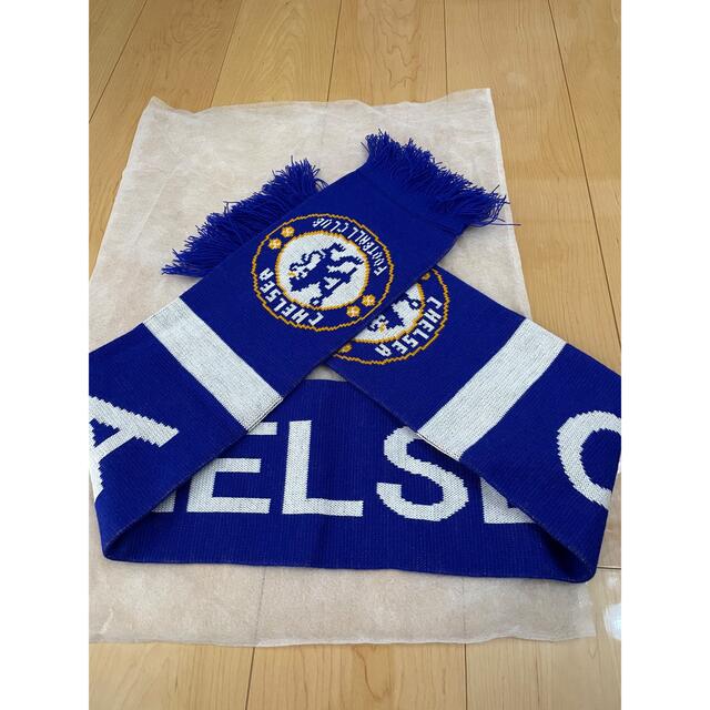 chelsea(チェルシー)の新品　チェルシー FC マフラー　ブルー　ホワイト メンズのファッション小物(マフラー)の商品写真