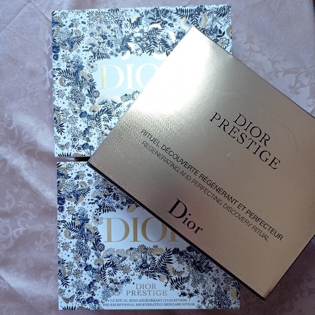 Christian Dior(クリスチャンディオール)の【新品未使用】3個セット　ディオール　プレステージの空箱 インテリア/住まい/日用品のインテリア小物(小物入れ)の商品写真