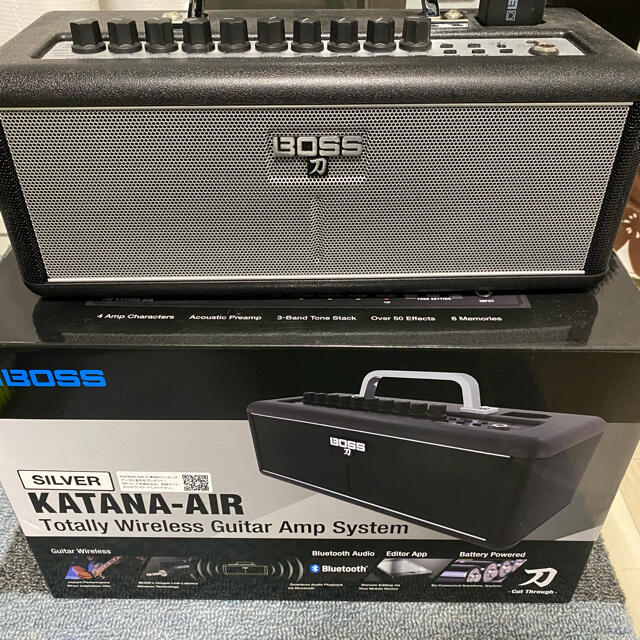 BOSSボス島村楽器限定シルバーKATANA-AIR-Sワイヤレスギターアンプ